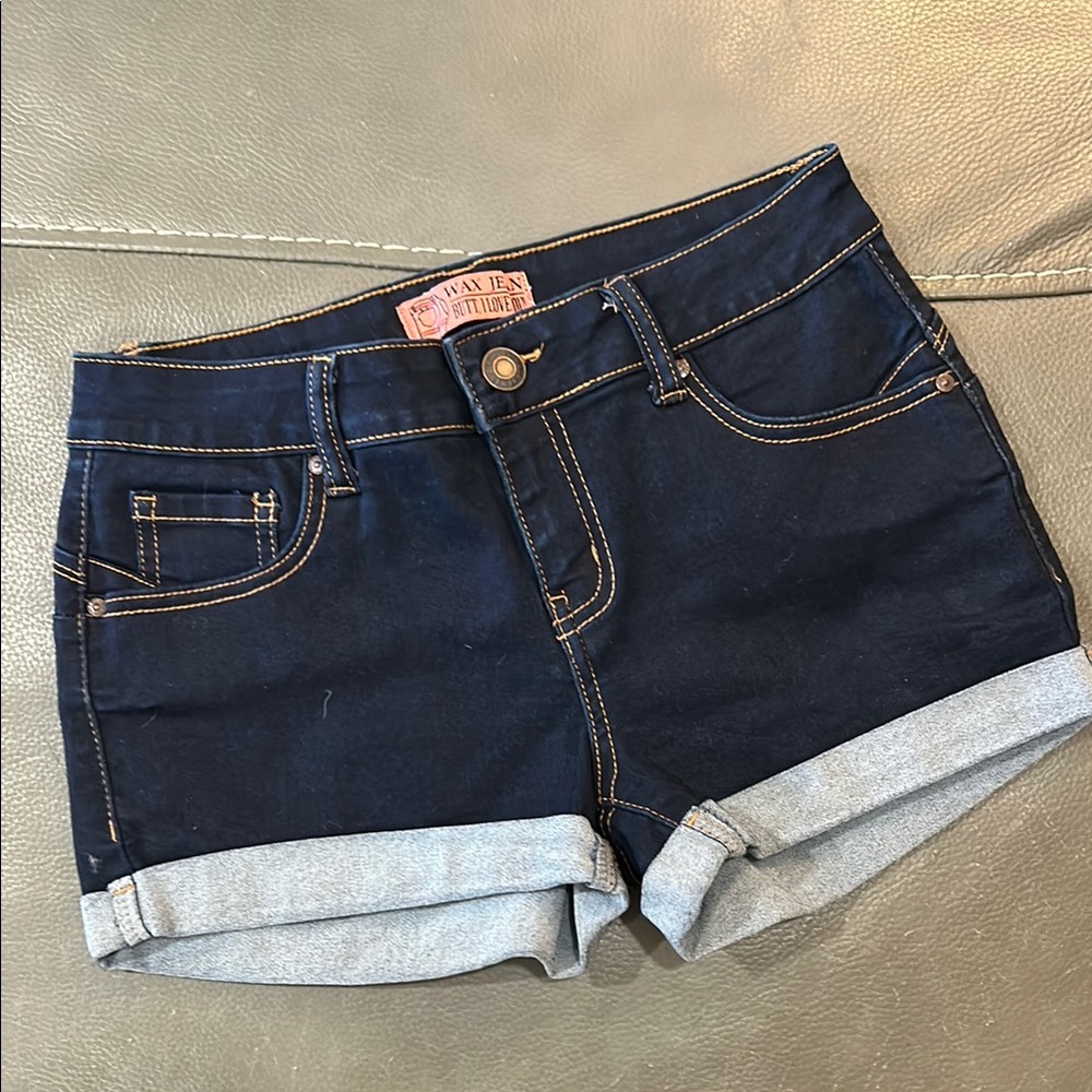 Wax Jean Dark Blue Jean Shorts, SIZE S, NWOT